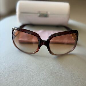 Jimmy Choo Gradient Brown Sunglasses